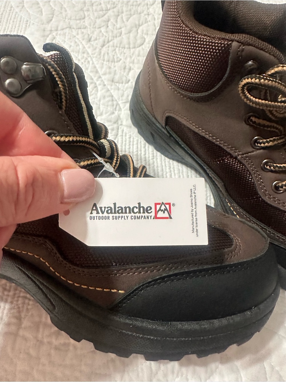 Avalanche Brown and Black Boys Outdoor Hiking Boots